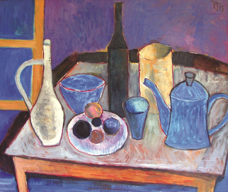 Still life in blue